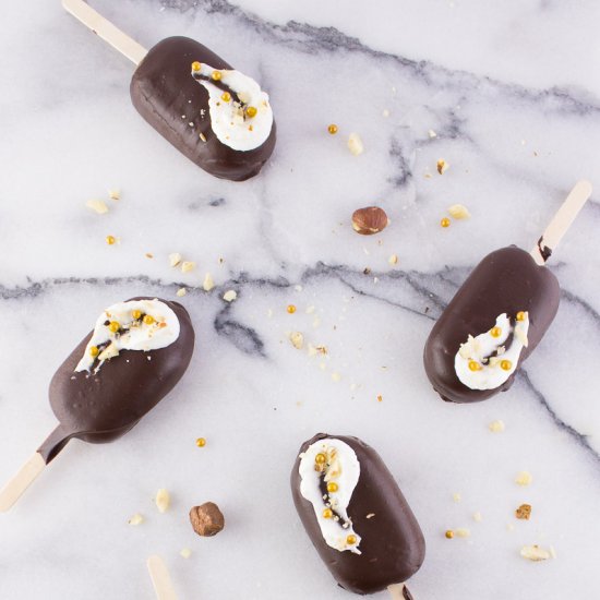 Chocolate hazelnut mousse cakes