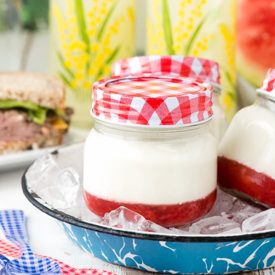 Strawberry Jam Panna Cotta