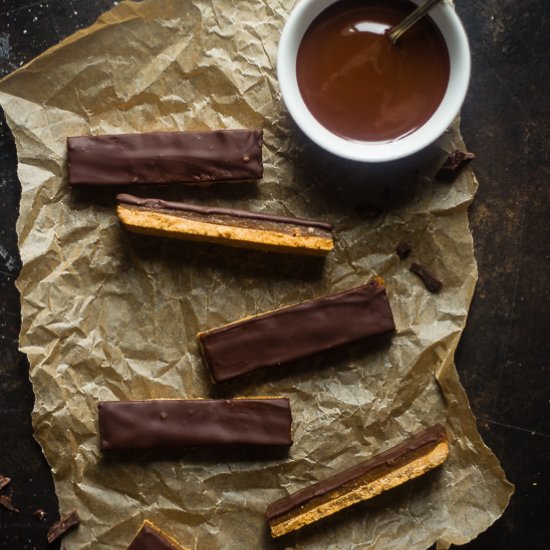 Paleo & Vegan Twix Bars