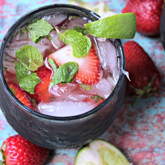 Strawberry Mint Moscow Mule