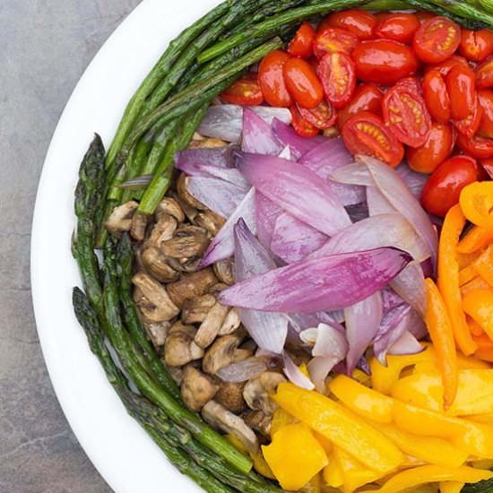 Oven Roasted Vegetable Platter