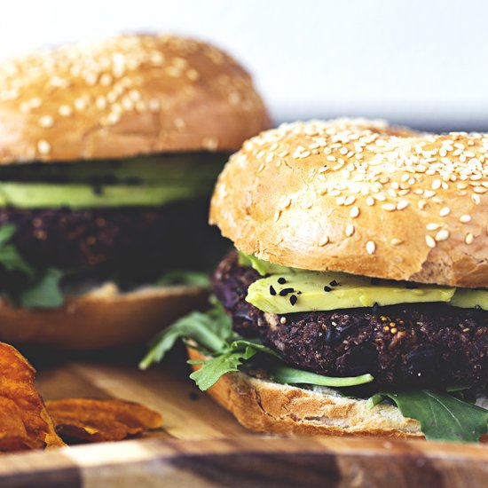 Black Bean, Fig & Kalamata Burger