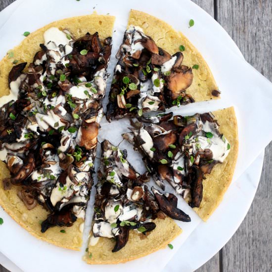 Mushroom Mozzarella Pizza