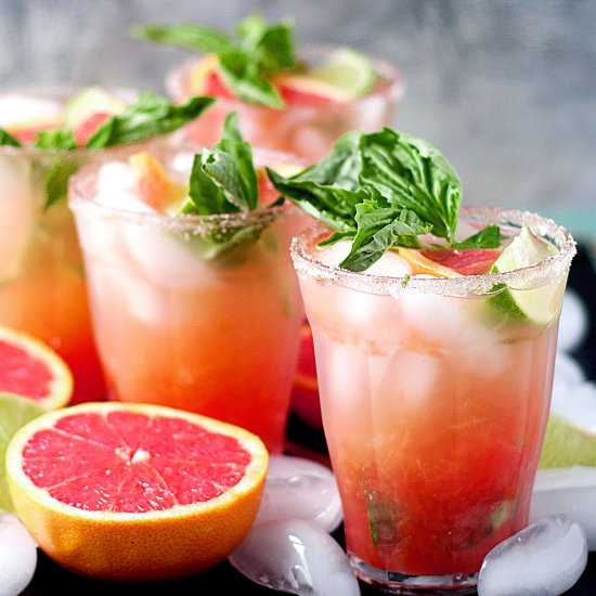 Roasted Grapefruit Margaritas