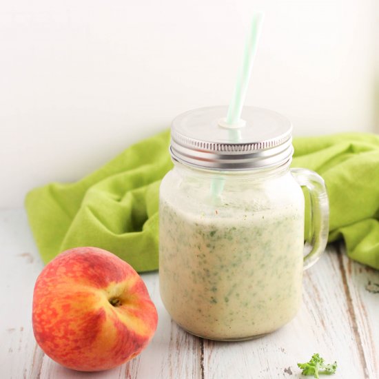 Peach Almond Kale Smoothie