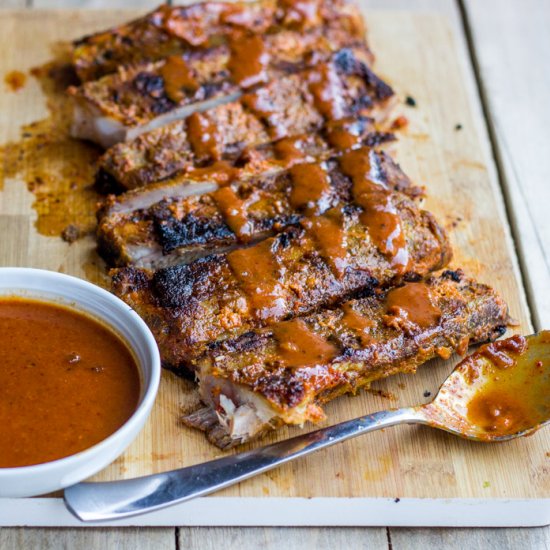 Spicy Thai Red Curry Pork Ribs