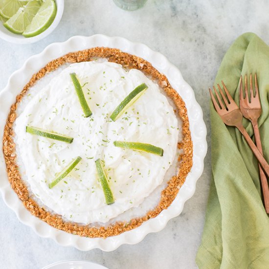 Coconut Macadamia Key Lime Pie