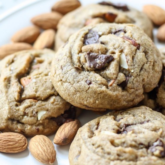 Salted Chocolate & Almond Cookies