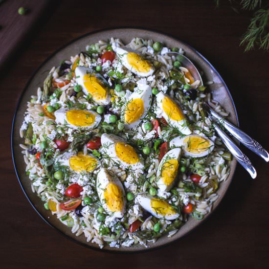 Orzo Salad with Spring Vegetables