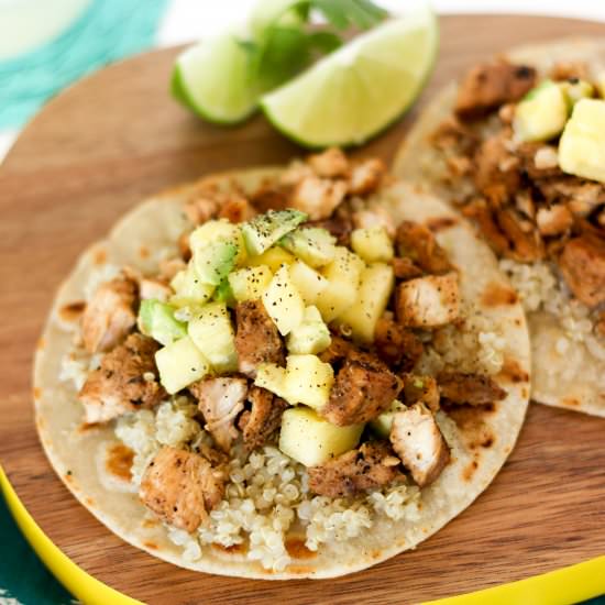 Margarita Mix Chicken Quinoa Tacos