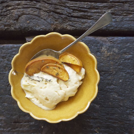 Honey and Thyme Roasted Peaches