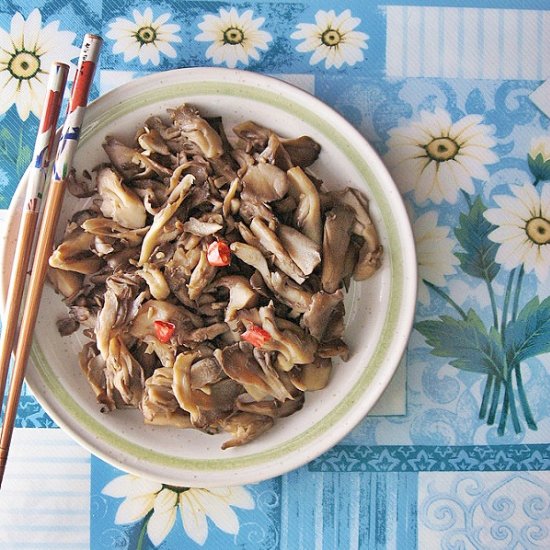 Maitake Mushrooms w/ Garlic