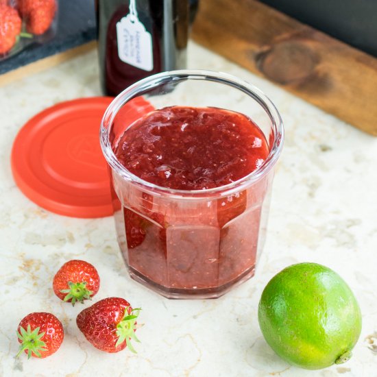 Strawberry, Lime & Vanilla Jam