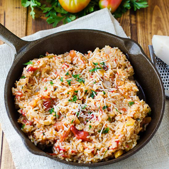 Tomato and Roasted Red Pepper Rice