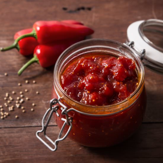 Tomato, Chilli and Ginger Chutney