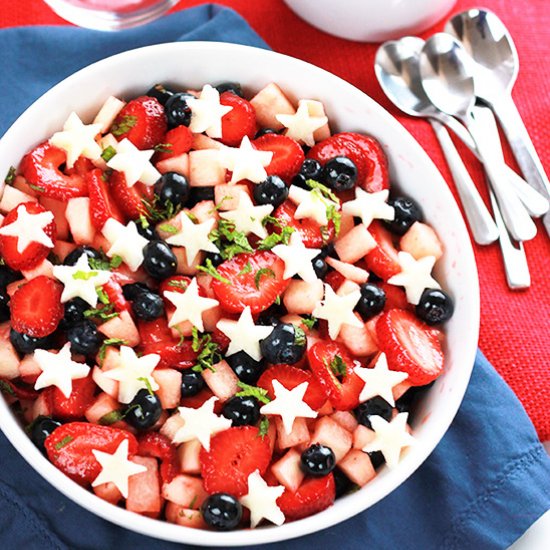 Strawberry, Blueberry, Jicama Salad