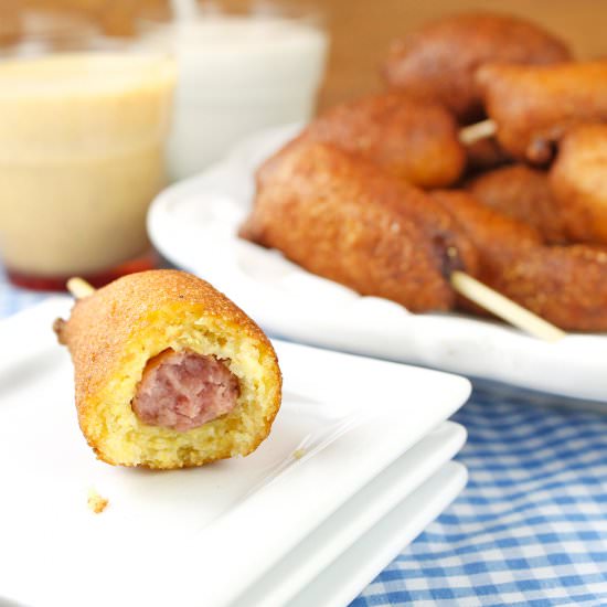 Homemade Mini Corndogs