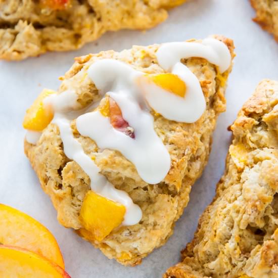 Peaches and Cream Scones