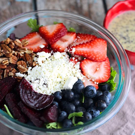 Berry Salad w/ Poppy Seed Dressing