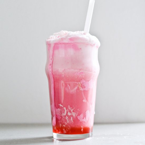 Strawberry Ice Cream Float