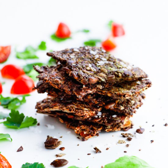 Seed Crackers with Sea Salt