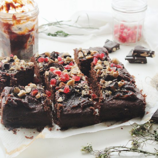 Salted Caramel Almond Butter Brownie