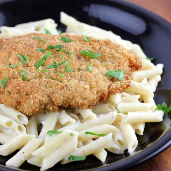 Crispy Chicken with Penne