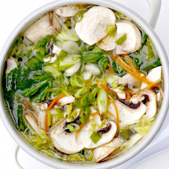 Vegetables in Clear Broth Hot Pot