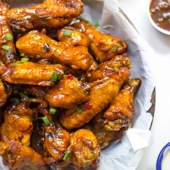 Carrot Honey Ginger Wings