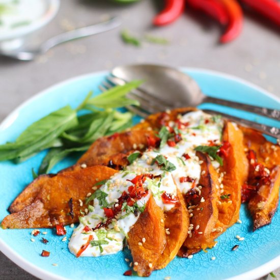 Chilli and Lime Roasted Pumpkin