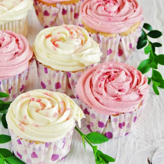 muffins roses