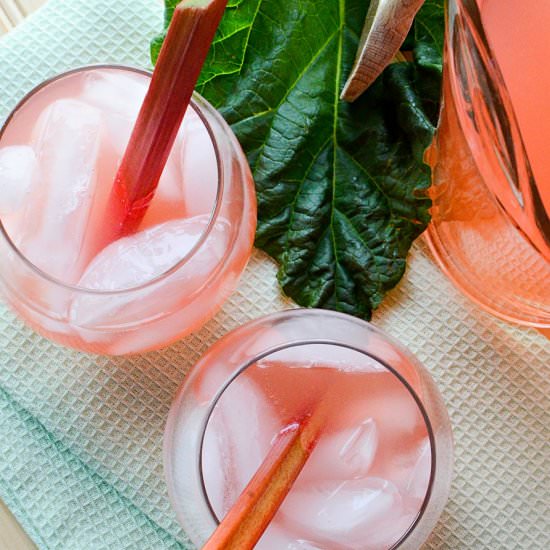 Honey Rhubarb Iced Tea