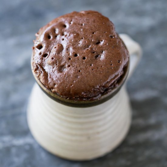 CHOCOLATE CAKE IN A MUG