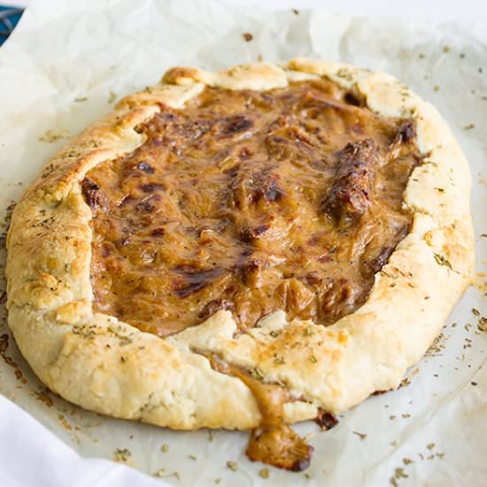 Sausage Caramelized Onion Galette