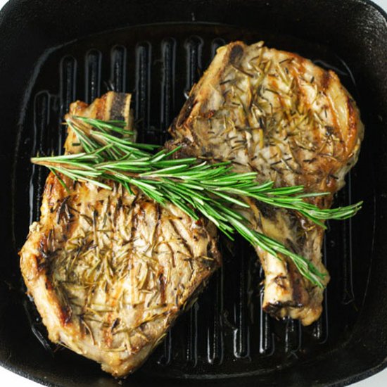 Grilled Rosemary Pork Chops