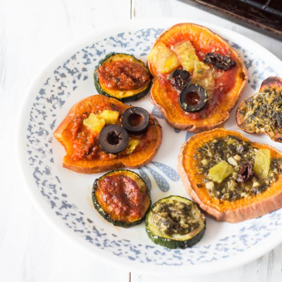 Roasted Veggie Pizza Bites