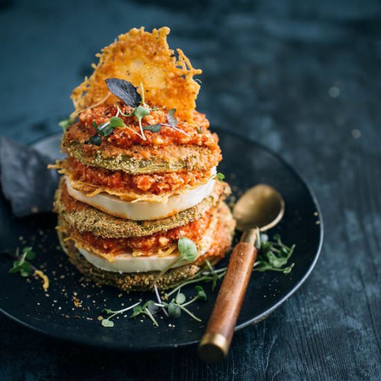 Green Tomato Parmesan