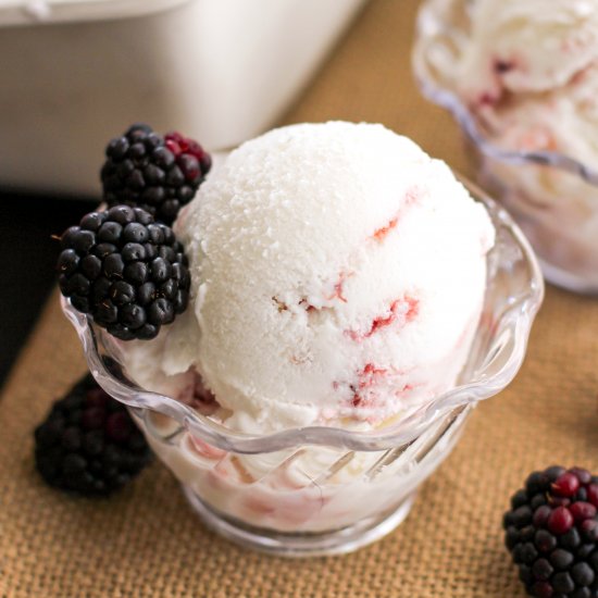 Healthy Berry Swirl Ice Cream