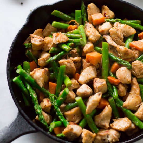 Asparagus Chicken Skillet