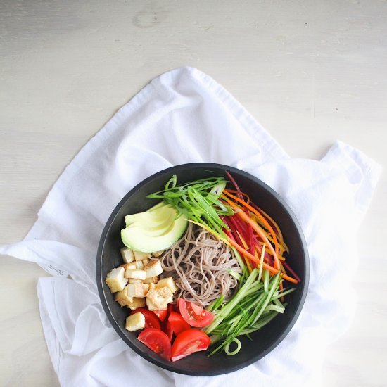 Soba and Vegetable bowls