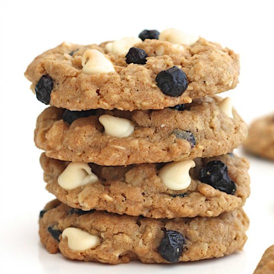 Blueberry Coconut Oatmeal Cookies