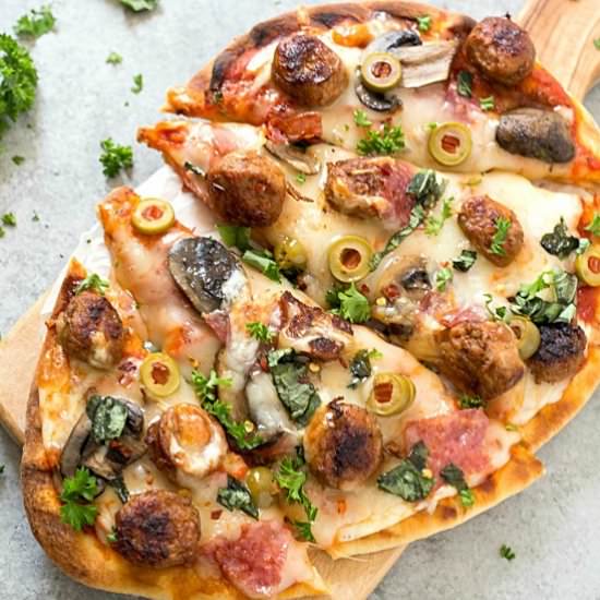 Easy Spicy Italian Sausage Pizza