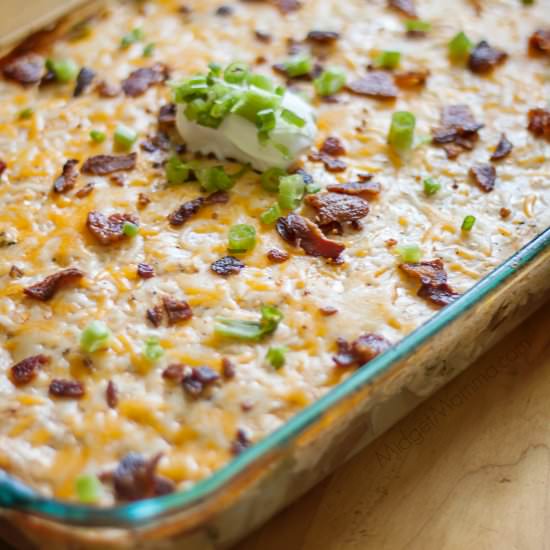 Loaded Chicken Potato Casserole