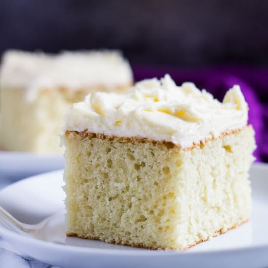 Perfect Vanilla Sheet Cake