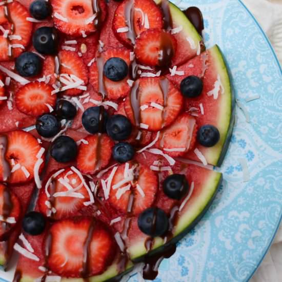 Berry Watermelon Fruit Pizza