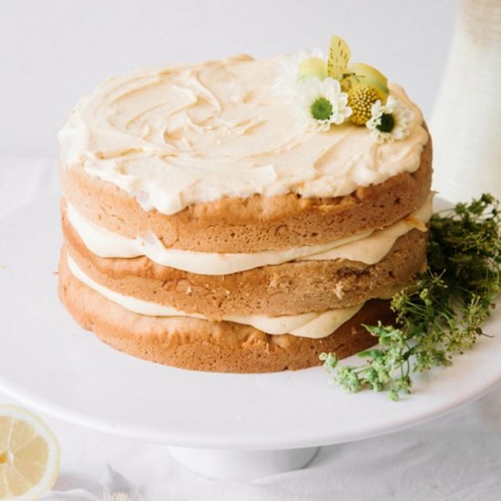 Vegan Elderflower Sponge Cake