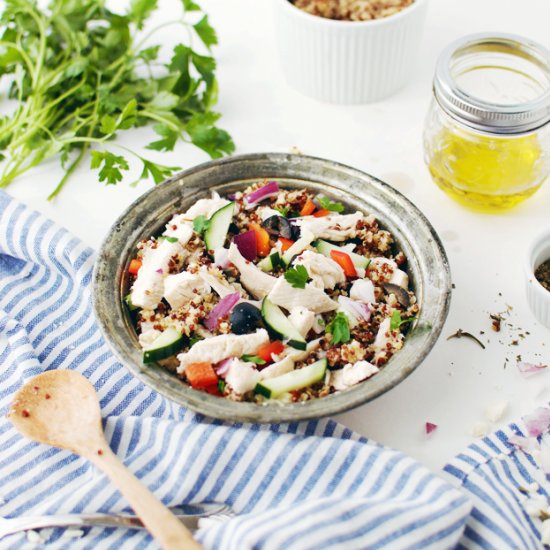 Mediterranean Quinoa Salad Bowl