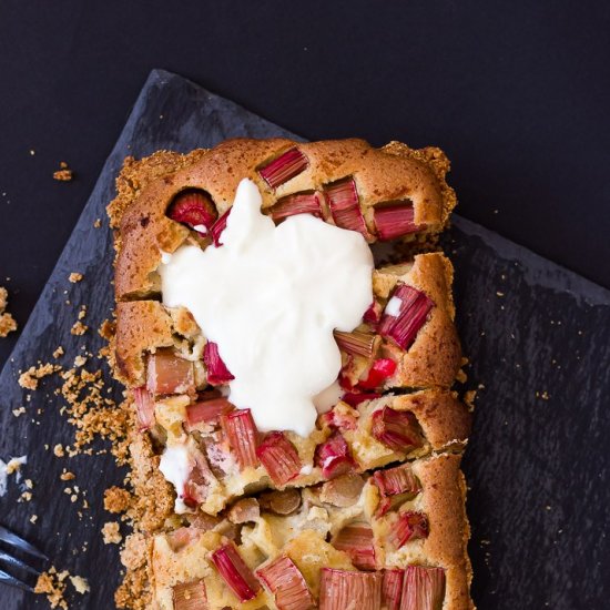 Rhubarb Frangipane Tarte