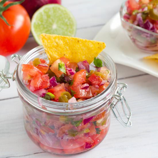 Tomato Jalapeno Salsa Salad