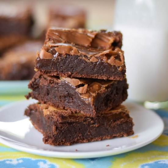 Cookie Butter Caramel Brownies